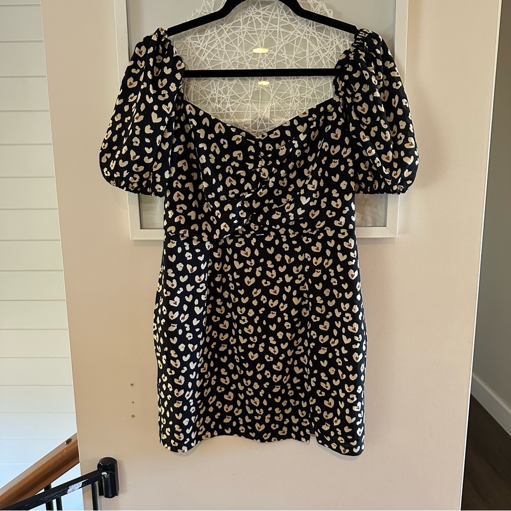 LUVALOT animal print mini dress